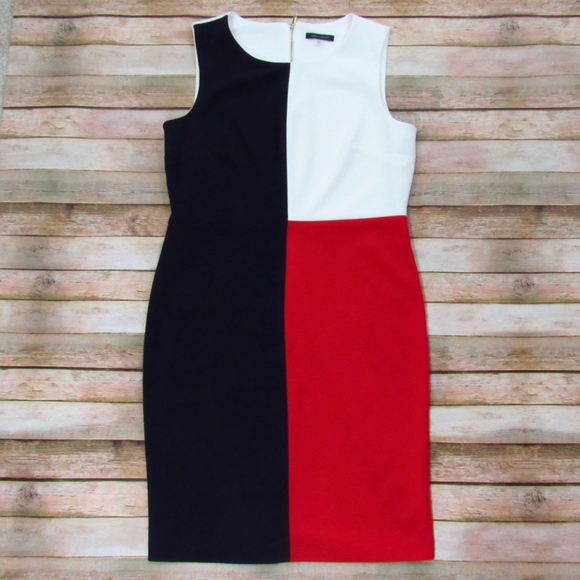 tommy hilfiger color block dress